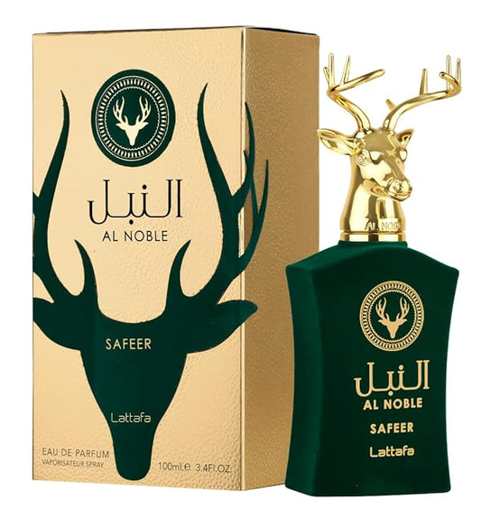 LATTAFA Al Noble Safeer Eau de Parfum Spray for Unisex, 3.4 Ounce