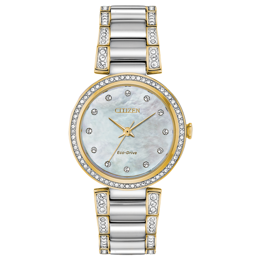 Citizen Silhouette Crystal White Dial Stainless Steel
