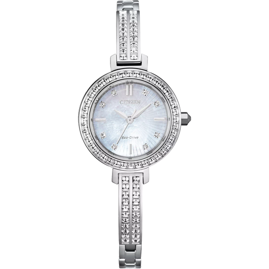 Citizen Silhouette Crystal White Dial Stainless Steel